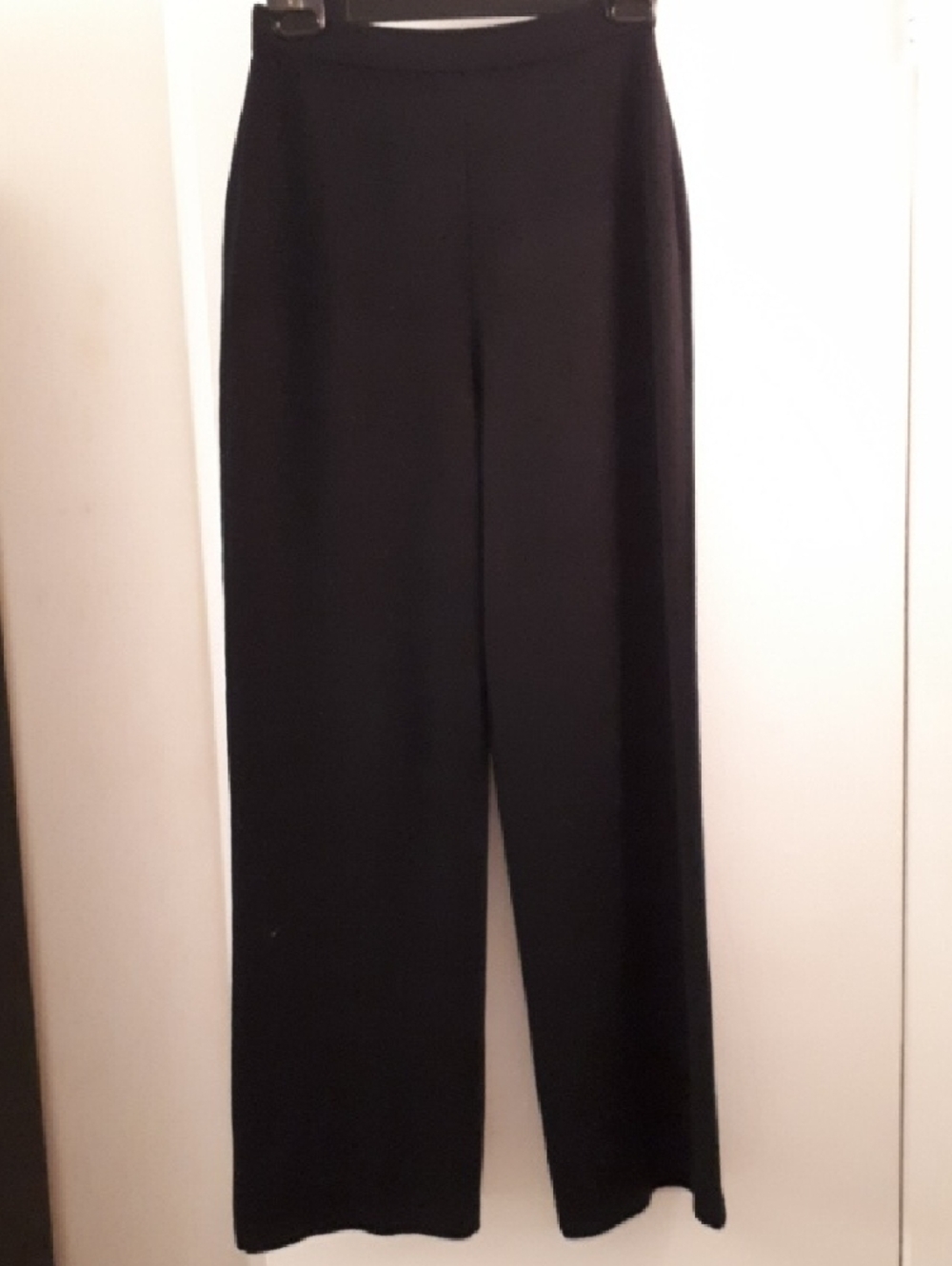 St. John Vintage Black Wide-Leg Trousers